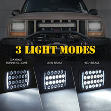 Load image into Gallery viewer, 53.99 Xprite 5X7" LED Headlights Insight Series (with DRL, Hi/Lo Beam) 1pc / 2pc - Redline360 Alternate Image