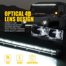 Load image into Gallery viewer, 95.39 Xprite C6 Sunrise Series Single Row Spot Light Bar with Amber Back Light - Redline360 Alternate Image
