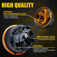 Load image into Gallery viewer, 53.99 Xprite LED Turn Signal Light Assembly Jeep Wrangler JK (2007-2018) Xprite Trio Series - Amber / Smoke - Redline360 Alternate Image