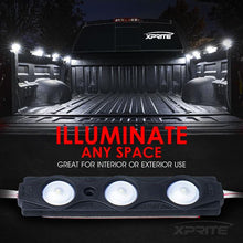 Load image into Gallery viewer, Xprite 8 LED Rock Light Pods Truck Bed Lighting Kit w/ Switch - Blue/Green/Purple/Pink/Red/White/Yellow - Blue Alternate Image