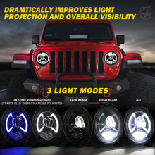 Load image into Gallery viewer, Xprite Headlights Jeep Wrangler JL / Gladiator JT (2018-2023) X-Pro CREE LED Dark Bat Series w/ DRL - Default Title Alternate Image