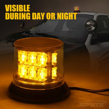 Load image into Gallery viewer, Xprite Revolving Strobe Beacon Light Amber 18 LED 12 Flash Patterns 18W - SL-L15-Y - Default Title Alternate Image