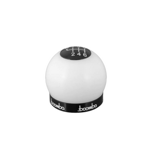 Boomba Racing Round Shift Knob Ford Mustang EcoBoost/V6 & GT (15-20) [220g V2] White Delrin