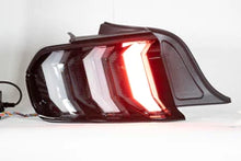 Load image into Gallery viewer, Winjet LED Tail Lights Ford Mustang S550 (15-23) Euro Style Clear Lens With Sequential Turn Signals - Gloss Black CTRNG0680 - Gloss Black / Clear Alternate Image