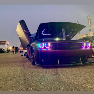 152.96 Oracle Fog Light Halo Upgrade Kit Dodge Challenger (08-14) [Dynamic ColorSHIFT] Waterproof or Non-Waterproof - Redline360