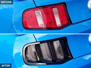 Raxiom Tail Lights Ford Mustang S197 (2010-2012) [Vector V2 LED] Gloss Black Housing / Clear Lens