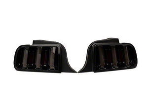 Raxiom Tail Lights Ford Mustang S197 (2005-2010) [Vector V2 LED] Black Housing/ Smoked Lens