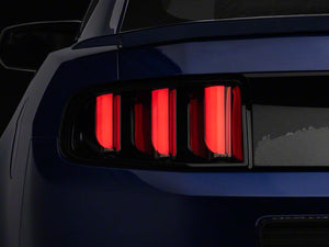 Raxiom Tail Lights Ford Mustang S197 (2013-2014) [Vector V2 LED] Black Housing/ Clear Lens