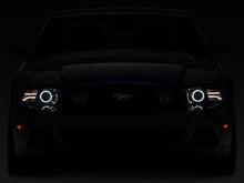 Load image into Gallery viewer, Raxiom Projector Headlights Ford Mustang S197 w/ Factory HID (13-14) [LED Halo] Black Housing/ Clear or Smoked Lens Alternate Image