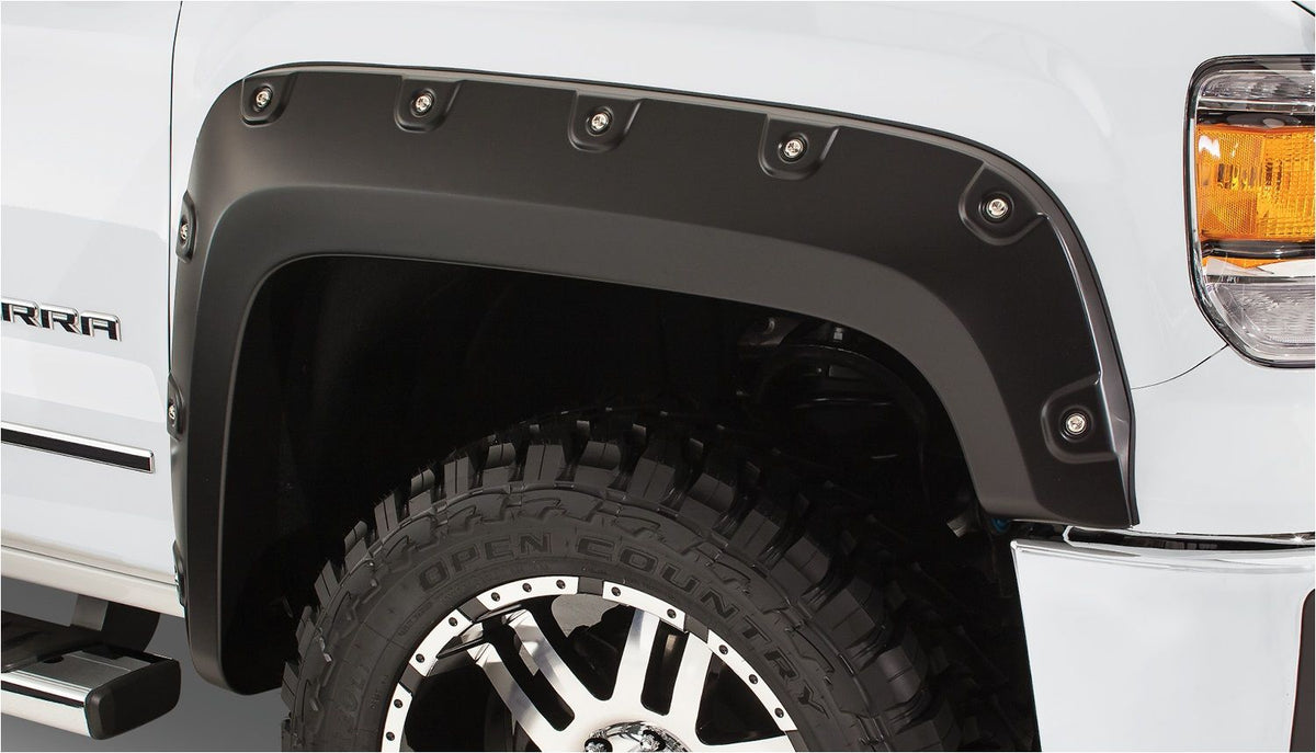Bushwacker Black Boss Fender Flares GMC Sierra 1500 (1618) [Rivet Sty