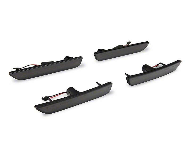 thumbnail image 2 of Pair Chrome Front Bumper Side Marker Lights For Ford Mustang 2010-2014 – Speed Daddy, Halogen 2 of 2