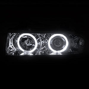 169.95 Spec-D Projector Headlights BMW E36 Coupe 318i 325i 328i M3 (92-98) Halo LED Black or Chrome - Redline360