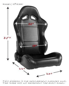 359.00 Cipher Auto Leatherette Seats (Gray - Sold as a Pair - Reclining) CPA1001PGY - Redline360