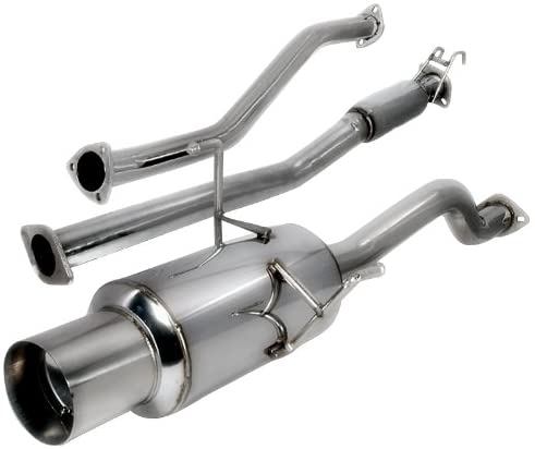 Spec-D Tuning Exhaust Honda Civic EX Coupe/Sedan (2001-2005) Polished ...