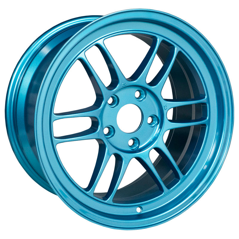 288.62 Enkei RPF1 Wheels (17x9) [Emerald Blue +45mm Offset] 5x114.3 - Redline360