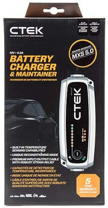 98.99 CTEK Battery Charger - MXS 5.0 4.3 Amp 12 Volt - Test & Charge 40-206 - Redline360