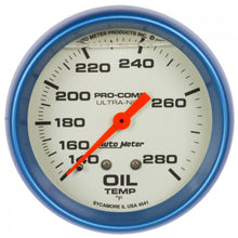 Load image into Gallery viewer, 182.31 Autometer Ultra-Nite Series 6 Ft. Mechanical Liquid Filled Oil Temperature Gauge (2-5/8&quot;) 4241 - Redline360 Alternate Image