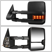 Load image into Gallery viewer, DNA Towing Mirrors Chevy Silverado (99-07) Black or Chrome + Optional Signal Light + Manual Non-Heated Alternate Image