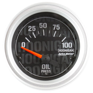 102.95 AutoMeter Hoonigan Air-Core Oil Pressure Gauge (2-1/16") 4327-09000 - Redline360