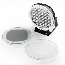 Load image into Gallery viewer, Xprite 96W 9" Round Spot LED Offroad Light - White / Red / Black - White Alternate Image