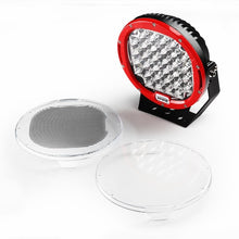 Load image into Gallery viewer, Xprite 96W 9" Round Spot LED Offroad Light - White / Red / Black - Red Alternate Image