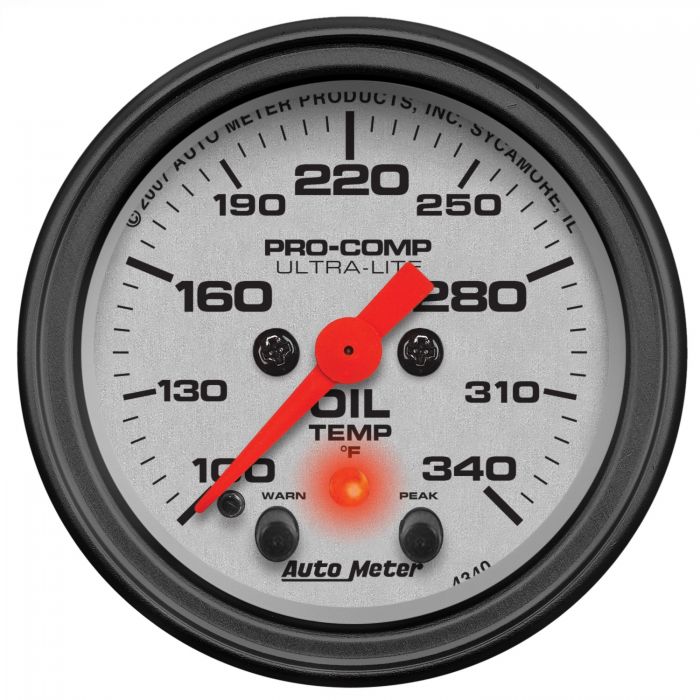 248.39 Autometer Ultra-Lite Series Stepper Motor Oil Temperature Gauge (2-1/16