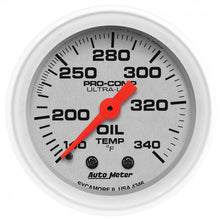Load image into Gallery viewer, 130.97 Autometer Ultra-Lite Series Mechanical Oil Tank Temperature Gauge (2-1/16&quot;) Gloss White - 4346 - Redline360 Alternate Image