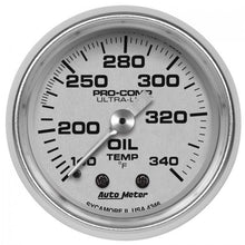 Load image into Gallery viewer, 130.97 Autometer Ultra-Lite Series Mechanical Oil Tank Temperature Gauge (2-1/16&quot;) Bright Anodized Silver - 4346 - Redline360 Alternate Image