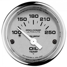 Load image into Gallery viewer, 85.11 Autometer Ultra-Lite Series Air-Core Oil Temperature Gauge (2-1/16&quot;) Chrome - 4347 - Redline360 Alternate Image