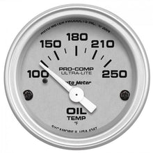 Load image into Gallery viewer, 85.11 Autometer Ultra-Lite Series Air-Core Oil Temperature Gauge (2-1/16&quot;) Monster Bezel Brushed Silver - 4347 - Redline360 Alternate Image