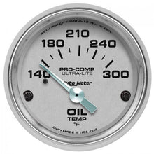 Load image into Gallery viewer, 87.80 Autometer Ultra-Lite Series Air-Core Oil Temperature Gauge (2-1/16&quot;) Bright Anodized Silver - 4348 - Redline360 Alternate Image