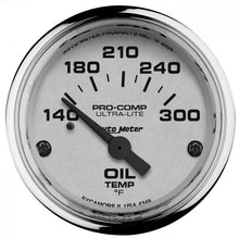 Load image into Gallery viewer, 87.80 Autometer Ultra-Lite Series Air-Core Oil Temperature Gauge (2-1/16&quot;) Chrome - 4348 - Redline360 Alternate Image