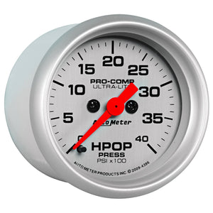 189.95 AutoMeter Ultra-Lite Digital Stepper High Pressure Oil Pump Gauge (2 1/16") 4396 - Redline360
