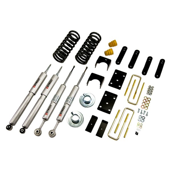 788.91 Belltech Lowering Kit Toyota Tundra V8 Non TRD (07-13)  Front And Rear - Optional Shocks - Redline360