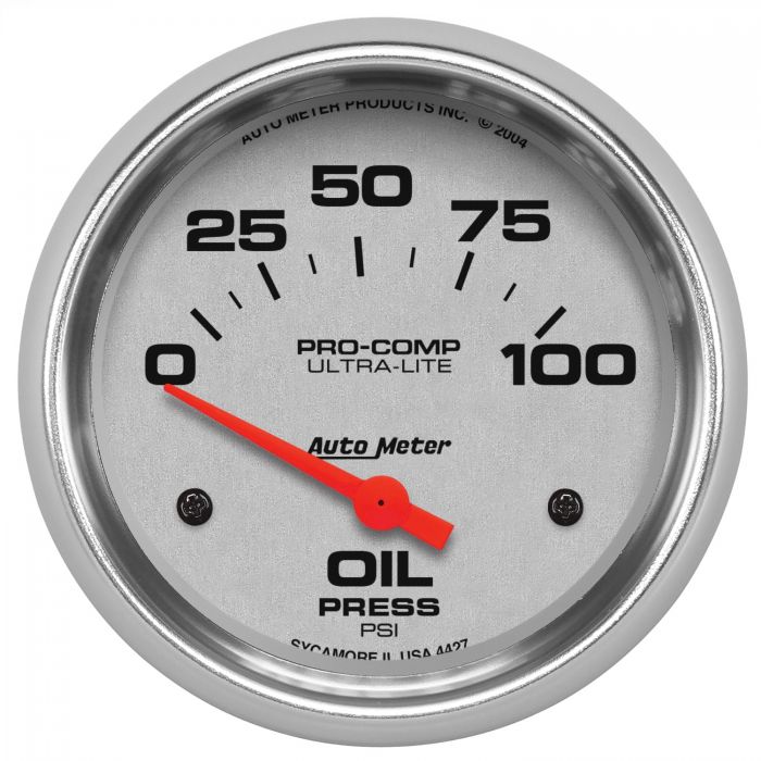 128.21 Autometer Ultra-Lite Air-Core Oil Pressure Gauge (2-5/8