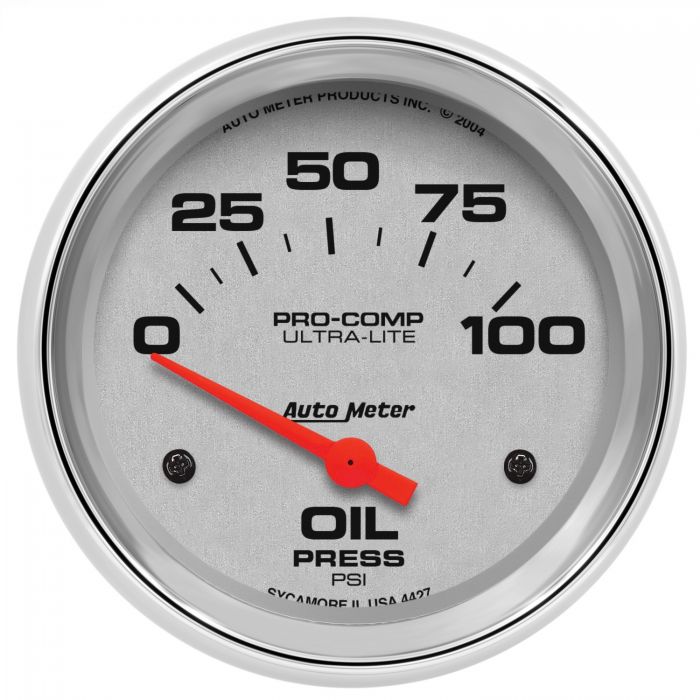 128.21 Autometer Ultra-Lite Air-Core Oil Pressure Gauge (2-5/8
