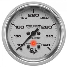 Load image into Gallery viewer, 252.27 Autometer Ultra-Lite Series Stepper Motor Oil Temperature Gauge (2-5/8&quot;) Bright Anodized Silver - 4440 - Redline360 Alternate Image