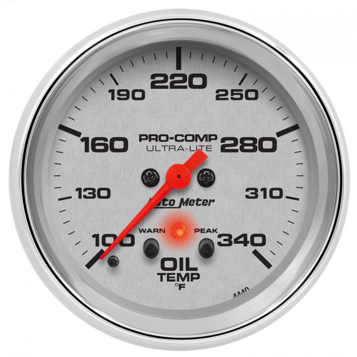 252.27 Autometer Ultra-Lite Series Stepper Motor Oil Temperature Gauge (2-5/8