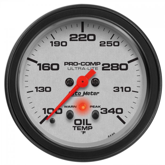 252.27 Autometer Ultra-Lite Series Stepper Motor Oil Temperature Gauge (2-1/16
