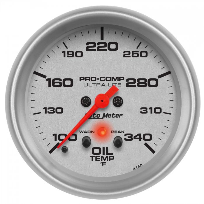 247.27 Autometer Ultra-Lite Series Stepper Motor Oil Temperature Gauge (2-5/8