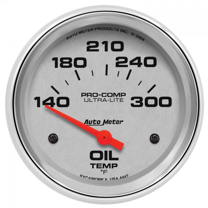 103.80 Autometer Ultra-Lite Series Air-Core Oil Temperature Gauge (2-5/8