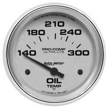 Load image into Gallery viewer, 103.80 Autometer Ultra-Lite Series Air-Core Oil Temperature Gauge (2-5/8&quot;) Chrome - 4447 - Redline360 Alternate Image