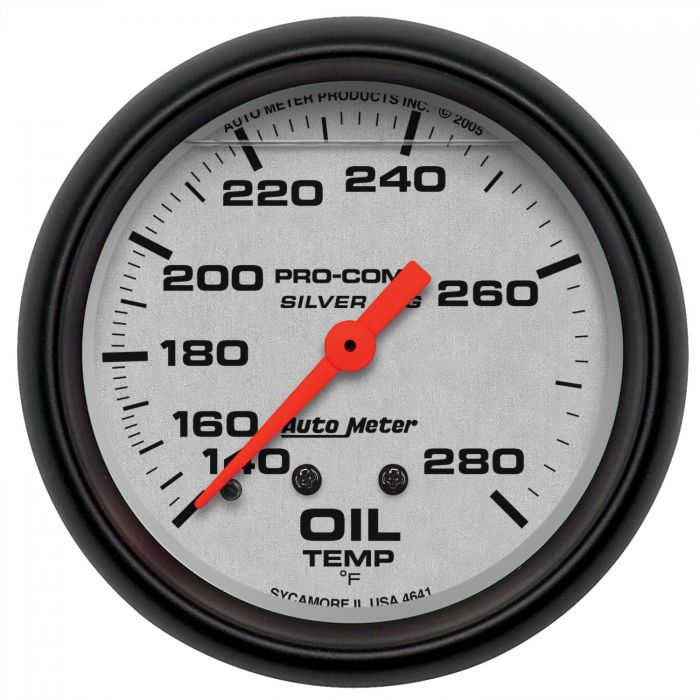180.46 Autometer Ultra-Lite Series Mechanical Liquid Filled Oil Temperature Gauge (2-5/8