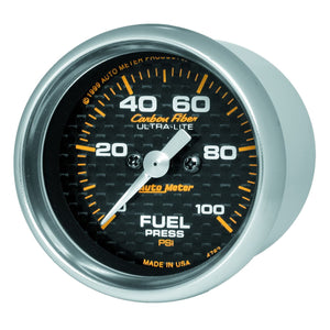 294.95 AutoMeter Carbon Fiber Digital Stepper Motor Fuel Pressure Gauge (2 1/16") - Redline360