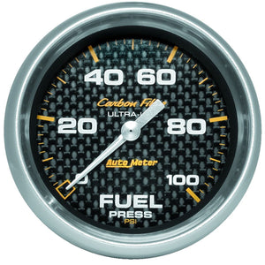 269.95 AutoMeter Carbon Fiber Digital Stepper Motor Fuel Pressure Gauge (2 5/8") 4863 - Redline360