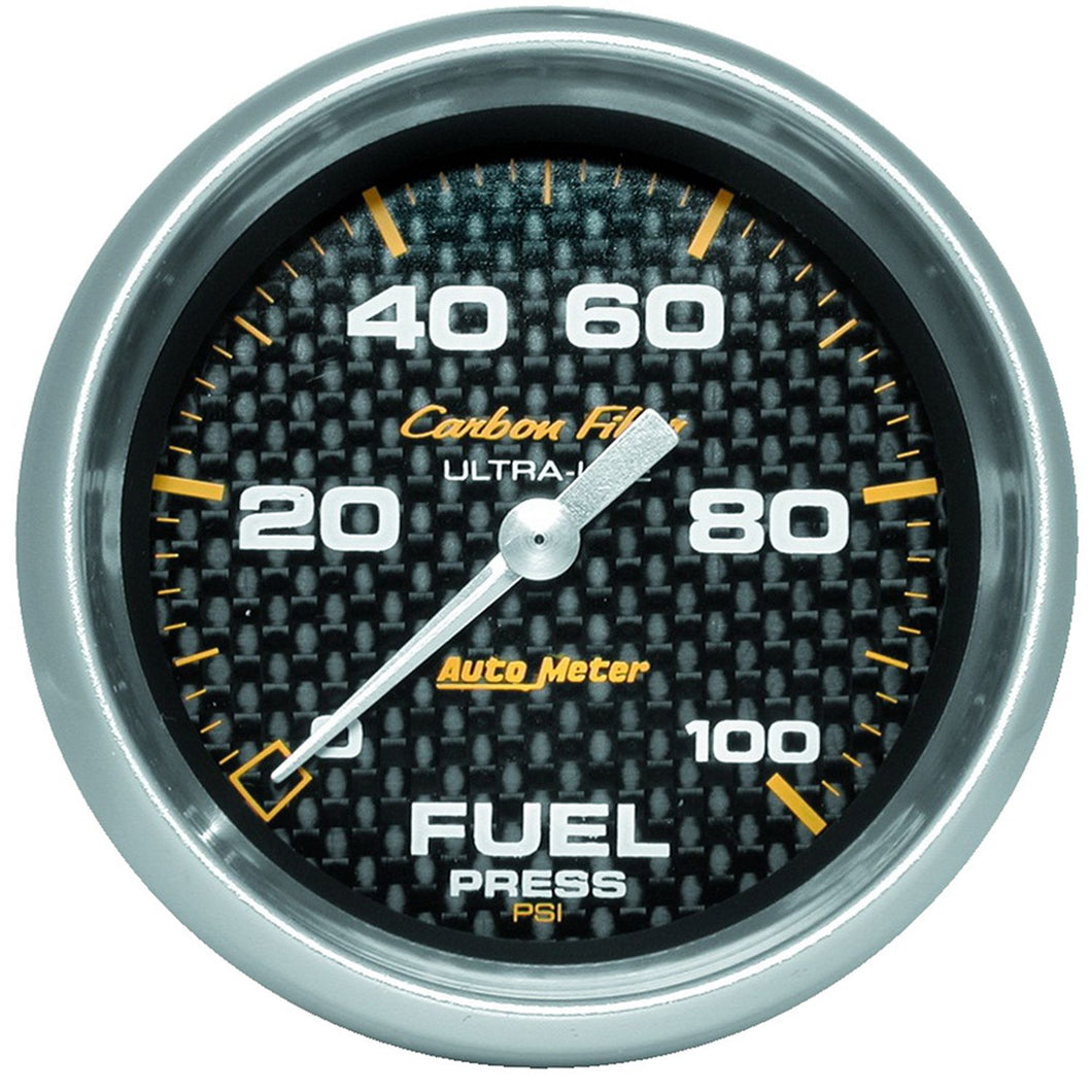 269.95 AutoMeter Carbon Fiber Digital Stepper Motor Fuel Pressure Gauge (2 5/8