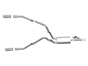 aFe Exhaust Dodge Ram 1500 (2009-2018) Classic (2019-2022) 3" Gemini XV in 304 Stainless Steel w/ Cut-Out Tips