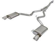 Load image into Gallery viewer, aFe Exhaust Ford Mustang EcoBoost (2015-2021) 3" to 2.5" Mach Force-Xp Series in 304 Stainless Steel w/ Black or Polished Tips Alternate Image