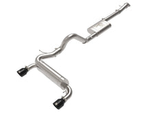 Load image into Gallery viewer, aFe Exhaust Ford Fiesta (2014-2019) 3" to 2.5" Vulcan Series 304 Stainless Steel w/ Black or Carbon Fiber or Polished Tips - Black Tips Alternate Image