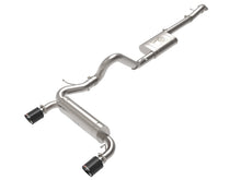 Load image into Gallery viewer, aFe Exhaust Ford Fiesta (2014-2019) 3" to 2.5" Vulcan Series 304 Stainless Steel w/ Black or Carbon Fiber or Polished Tips - Carbon Fiber Tips Alternate Image